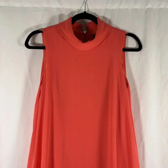 Vince Camuto Knee Length Dress Women's 4 Pink Zip Back Sleeveless - Picture 2 of 7